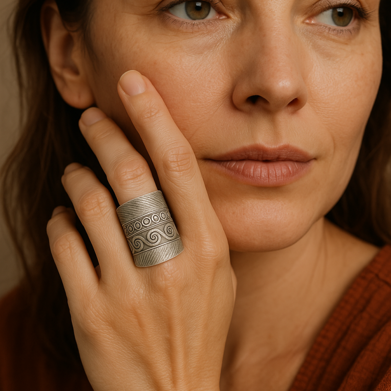 泰北手工純銀戒